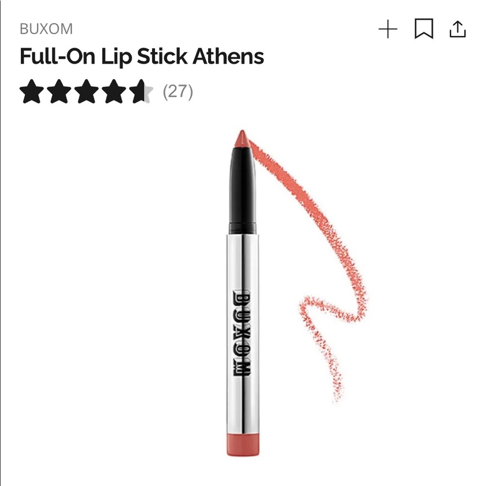 PACK OF 2 Buxom Full-On Lipstick, Athens - Picture 2 of 8